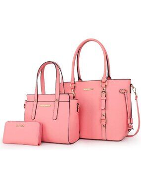Stylish 3PCS Tote Bag, Wallet & Shoulder Satchel Set for Women - Chic Handbags
